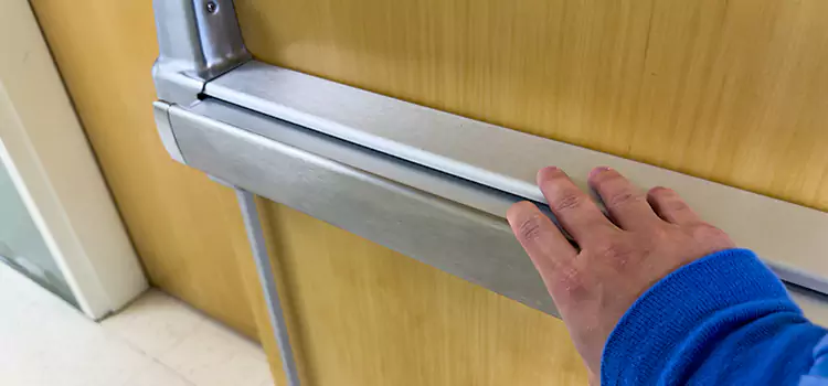Installing a Push Bar on a Door Mission Bend